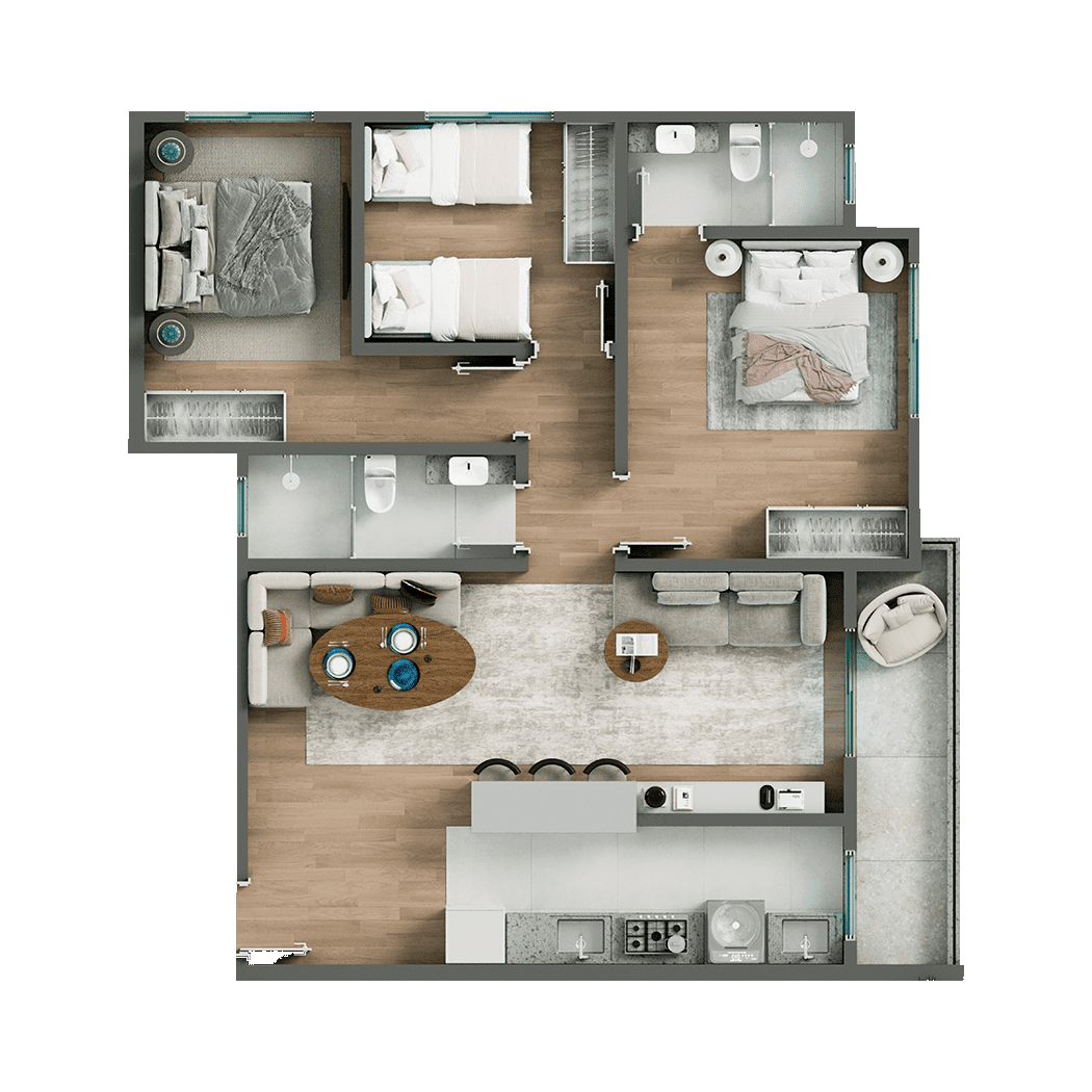 Planta 07 do Gran Mondrian