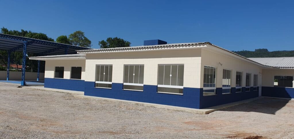 Espaço público revitalizado pela Construtora Moinho em Biguaçu