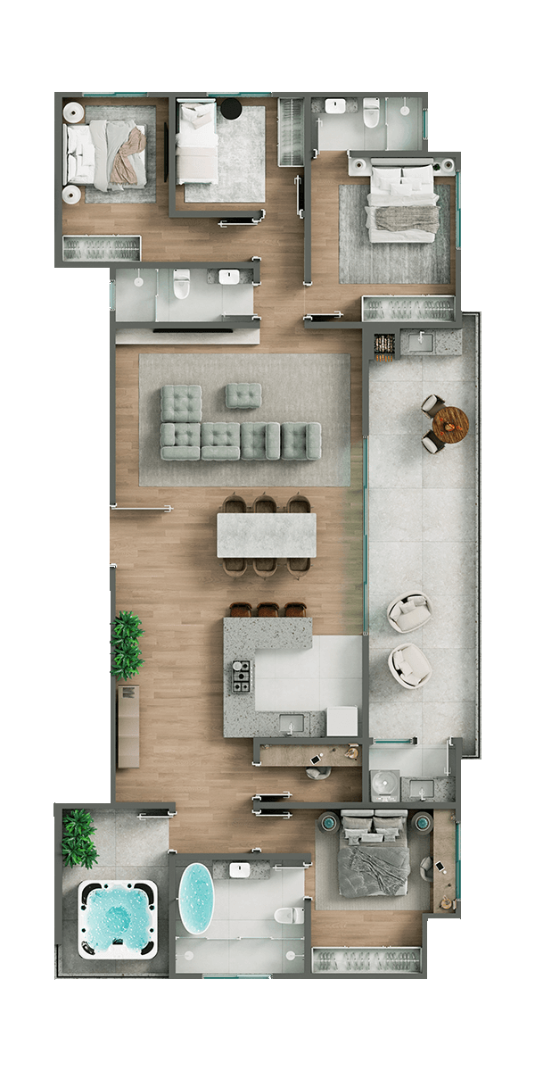Planta 12 do Gran Mondrian
