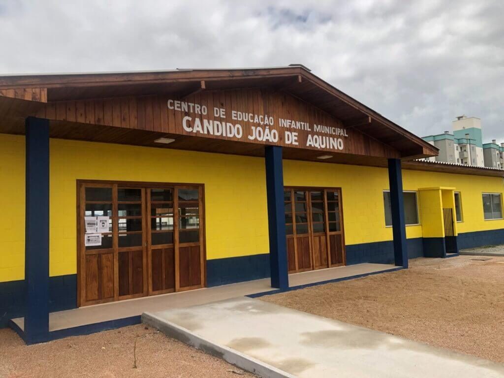 Praça reformada pela Construtora Moinho em Biguaçu