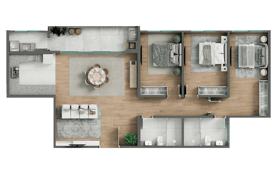 Planta 10 do Gran Mondrian